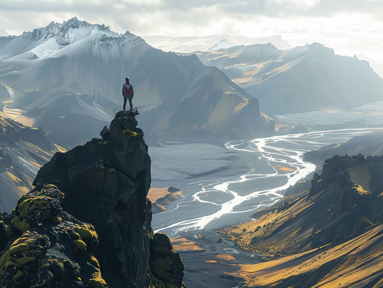 Aventurier en montagne